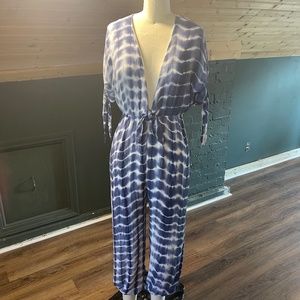 Vici Tie dye flowy jumpsuit